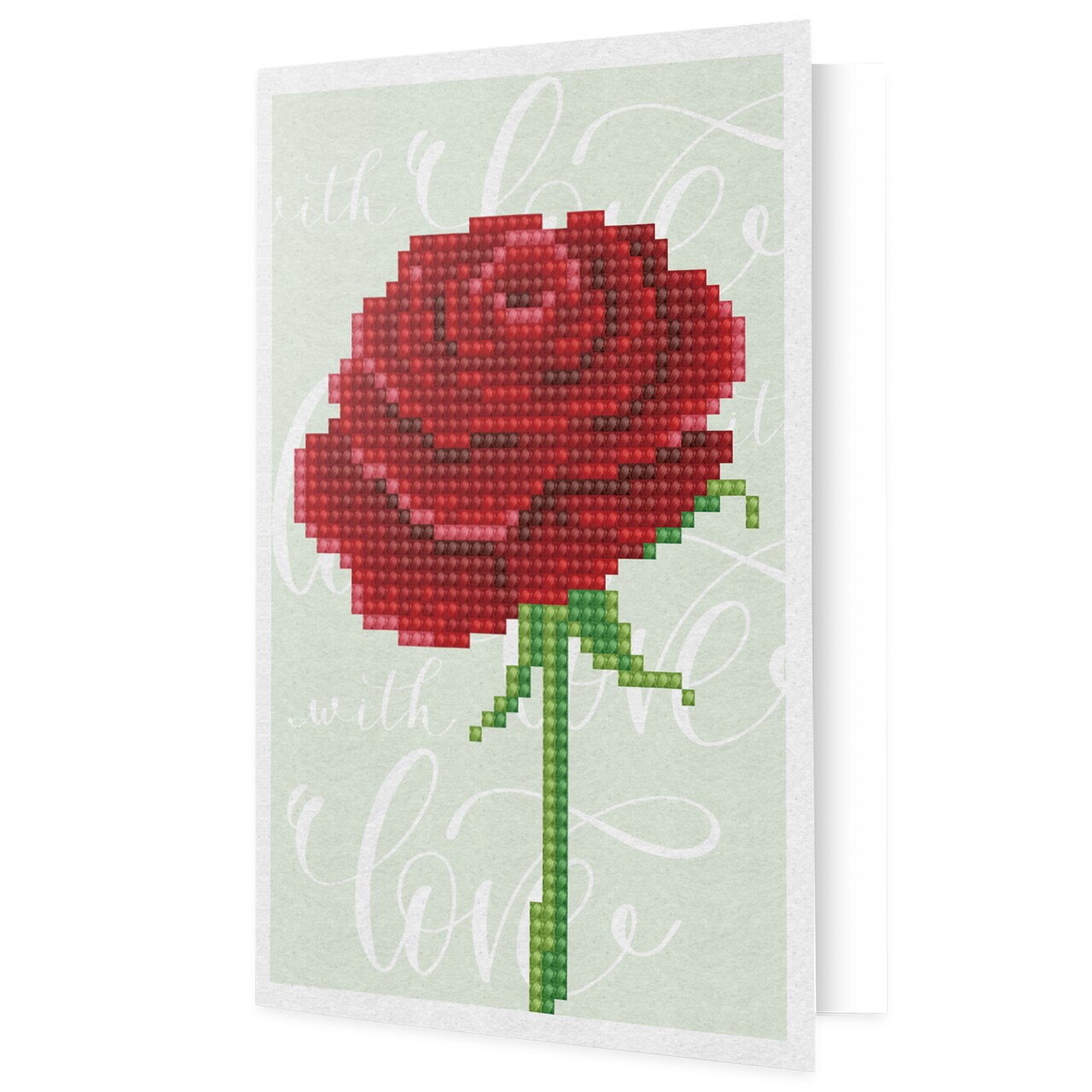 Diamond Dotz Love Rose Card Diamond Painting Kits for Adults - Diamond Art Kits a Relaxing Creative Craft Kit with Dotz Gems